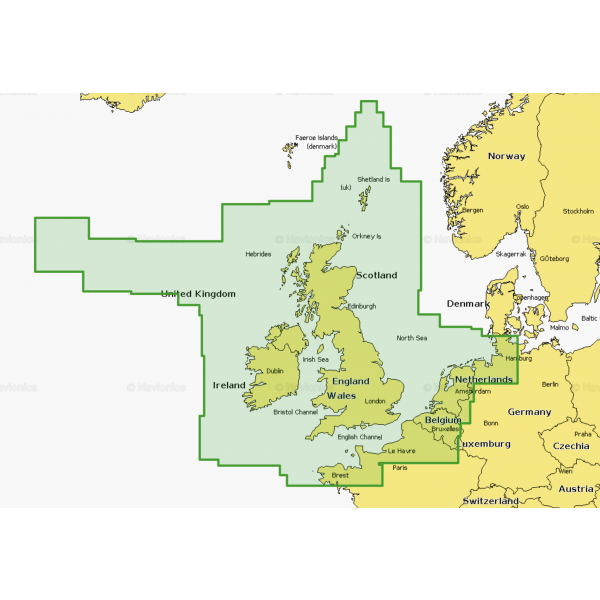 Navionics+ Karten SD/MSD-Karte - UK, Ireland & Holland