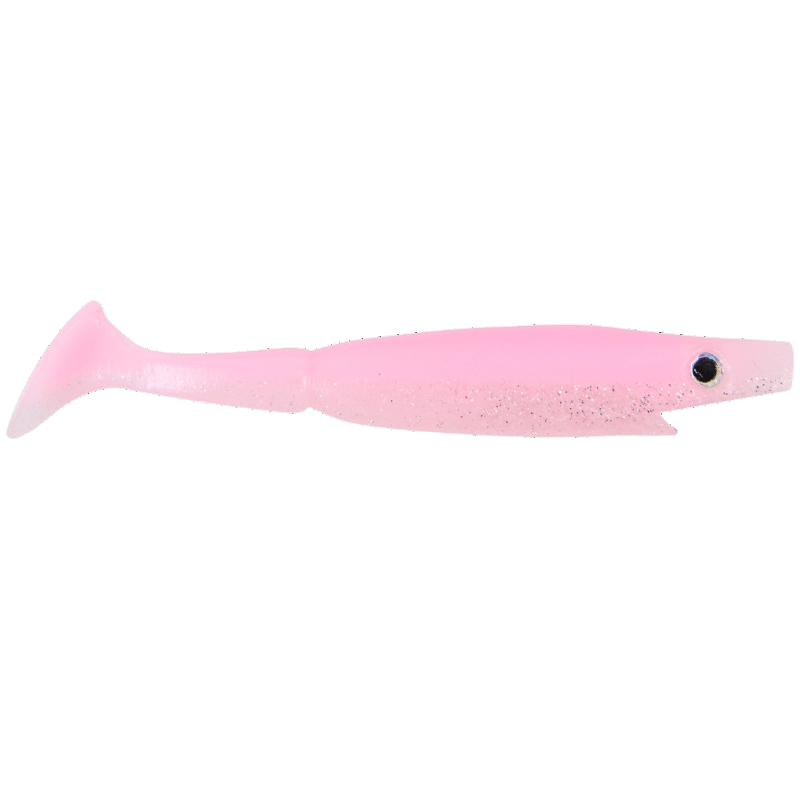 Strike Pro Piglet Shad 10cm 7g (6 Stück) - Bubblegum Shiner