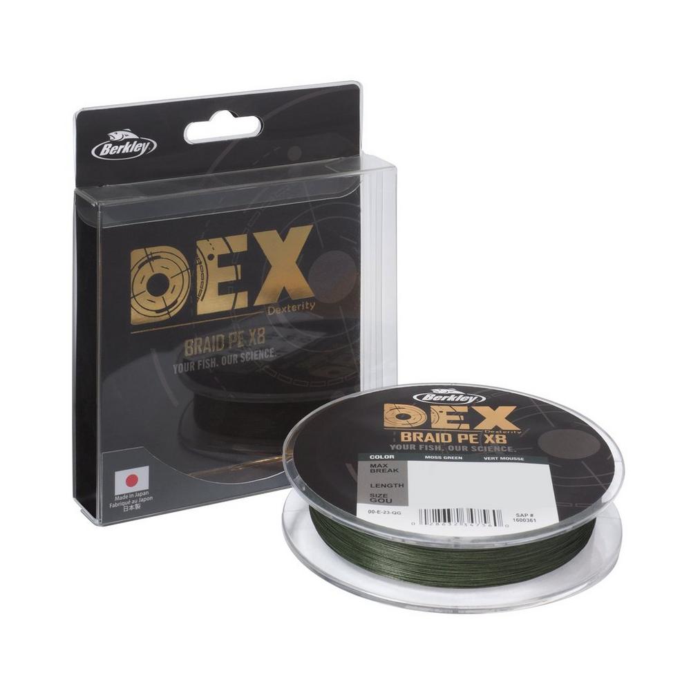 Berkley Dex X8 PE Geflochtene Schnur Moosgrün (300m)