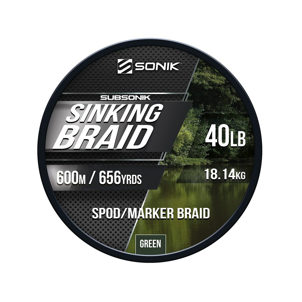 Sonik Subsonik Sinking Braid 0.20mm sinkende Schnur (18.14kg)