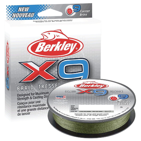 Berkley X9 Braid 150m - Low Visibility Green