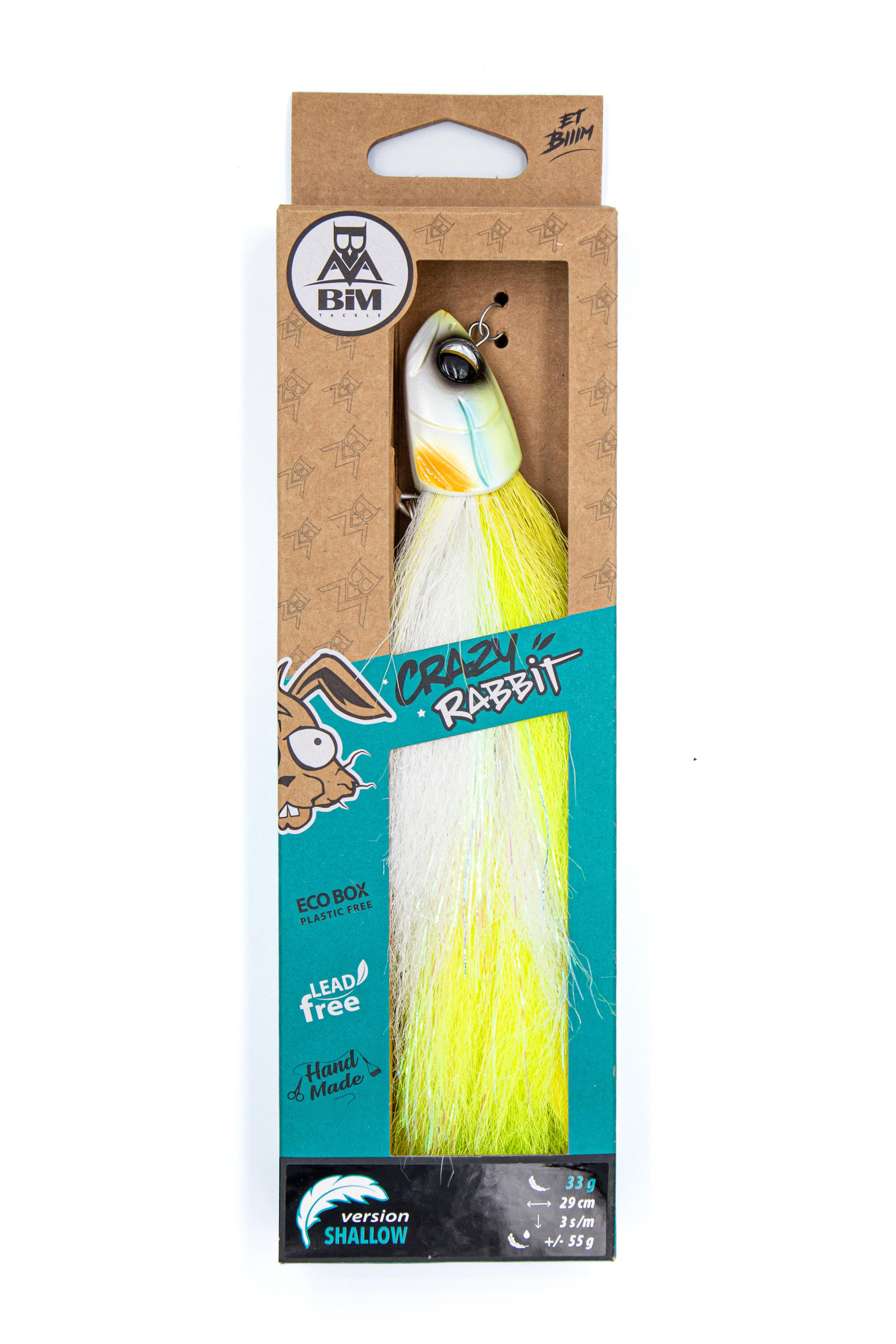 BIM Tackle Crazy Rabbit Streamer Bleifrei 29cm (33g) - Chart White