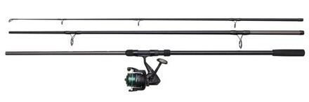 DAM Full Tech Carp Karpfenrute 12ft 3lb (3-Delig) + 6000FD Karpfenrolle Combo