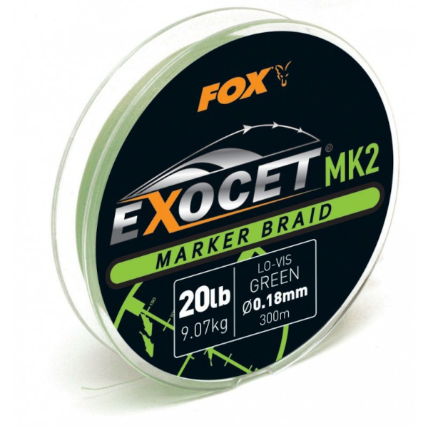 Fox Exocet MK2 Braid 0,18mm - Fox Exocet MK2 Marker Braid 0,18mm (300m)
