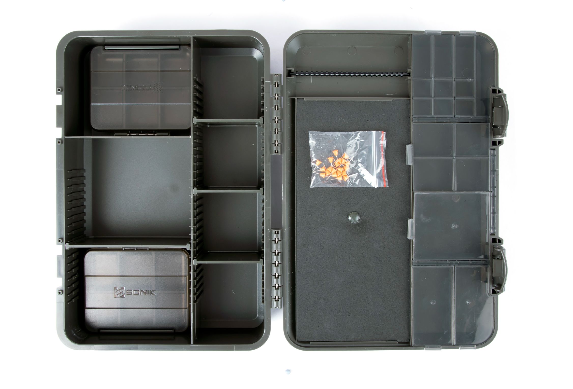 Sonik Lockbox Medium Tacklebox (Incl. 2 Dosen + Rigboard)