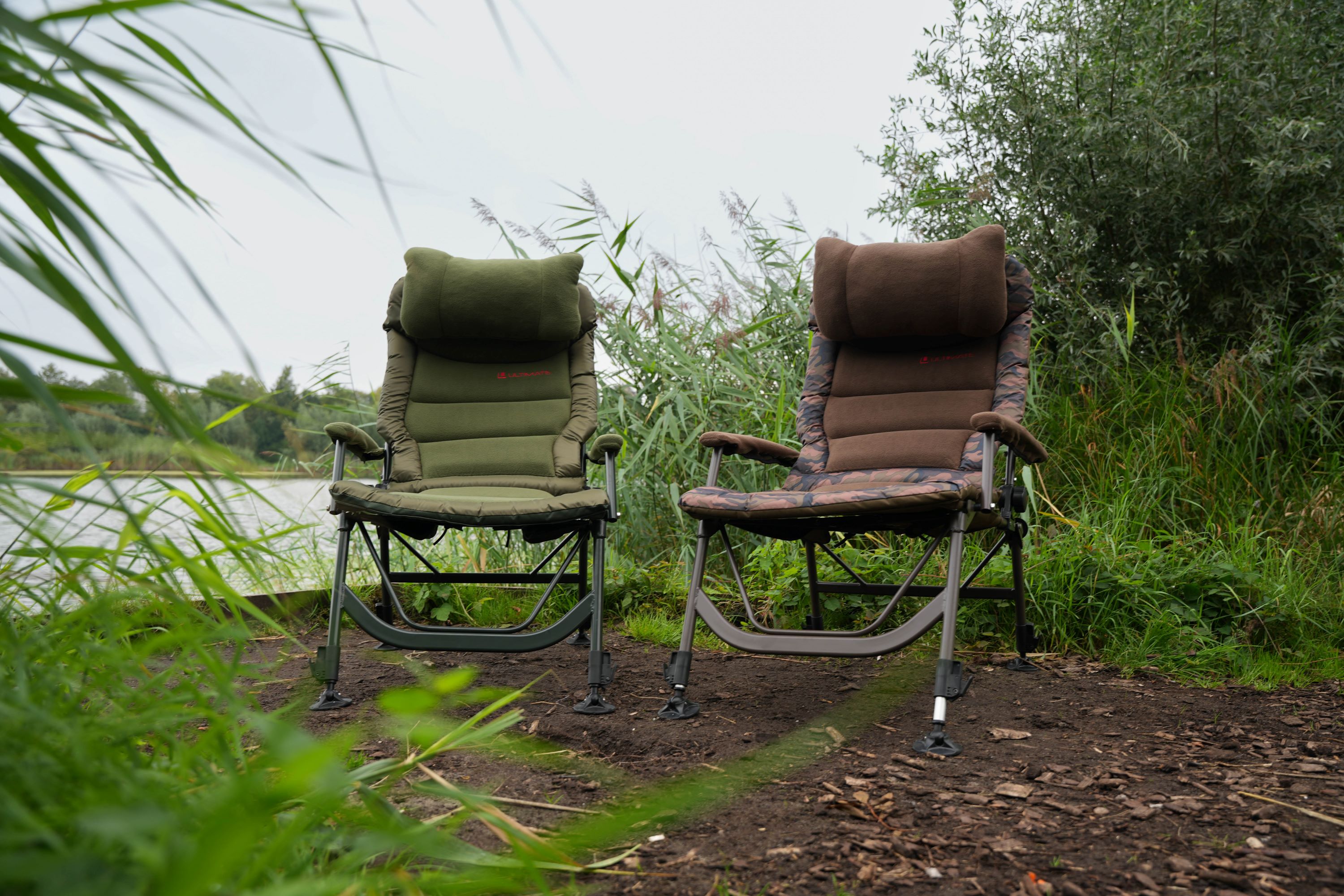 Ultimate Green Comfort Arm Chair Karpfenstuhl