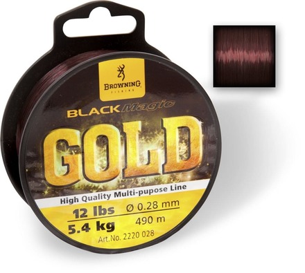 Browning Black Magic Gold Mono Dark Brown Nylon Großspule