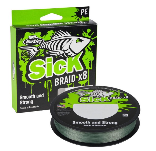 Berkley Sick Braid Geflochtene Schnur (270m) - Moss Green