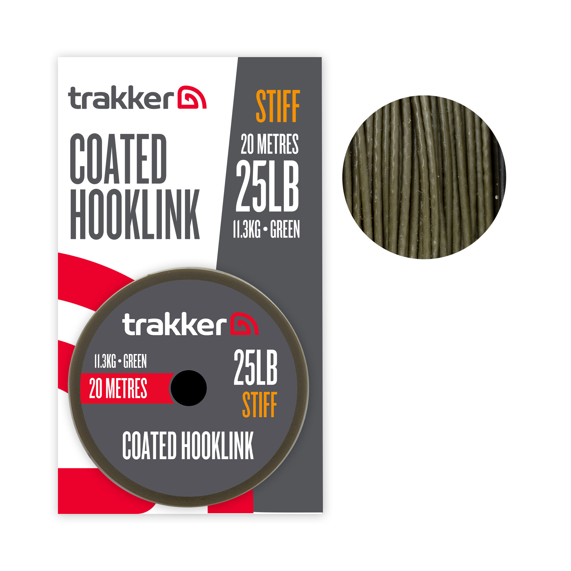 Trakker Stiff Coated Hooklink Vorfachmaterial (20m)