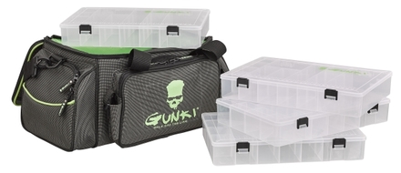 Gunki Iron-T Box Bag Up-Zander Pro Predator Schultertasche (Inkl. 4 Tackleboxen)