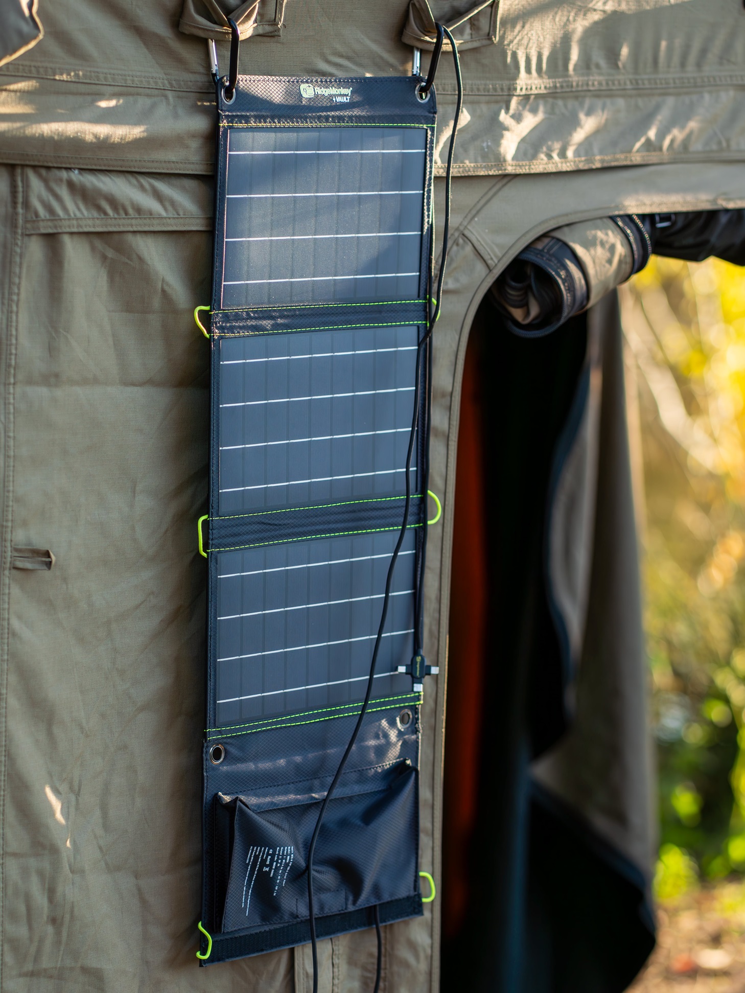 Ridgemonkey Vault QC3.0 Solarpanel USB-A 21W