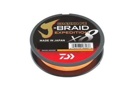 Daiwa J-Braid Expedidtion X8 Geflochtene Schnur Smash Orange (3000m)