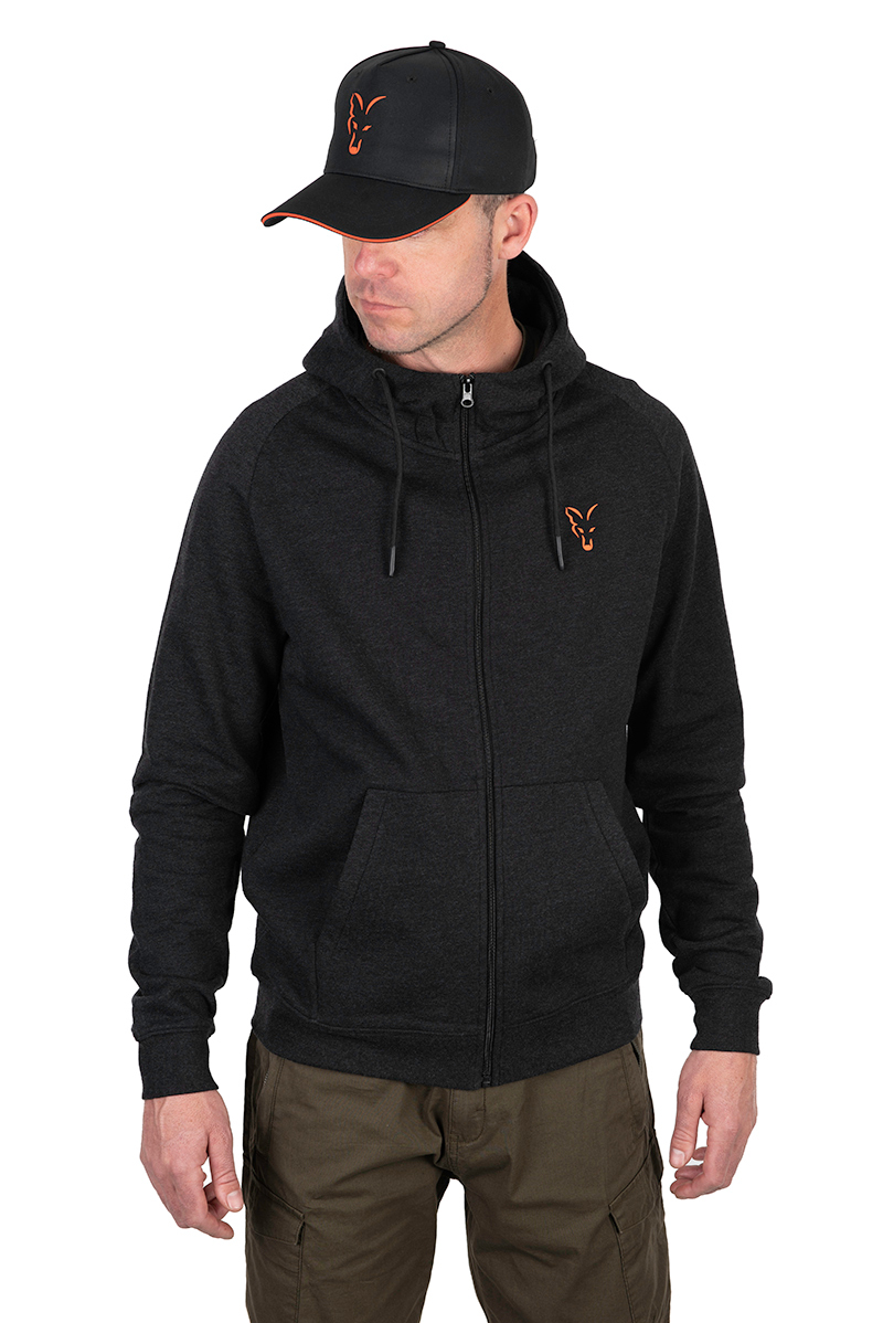 Fox Collection LW Hoody Schwarz & Orange