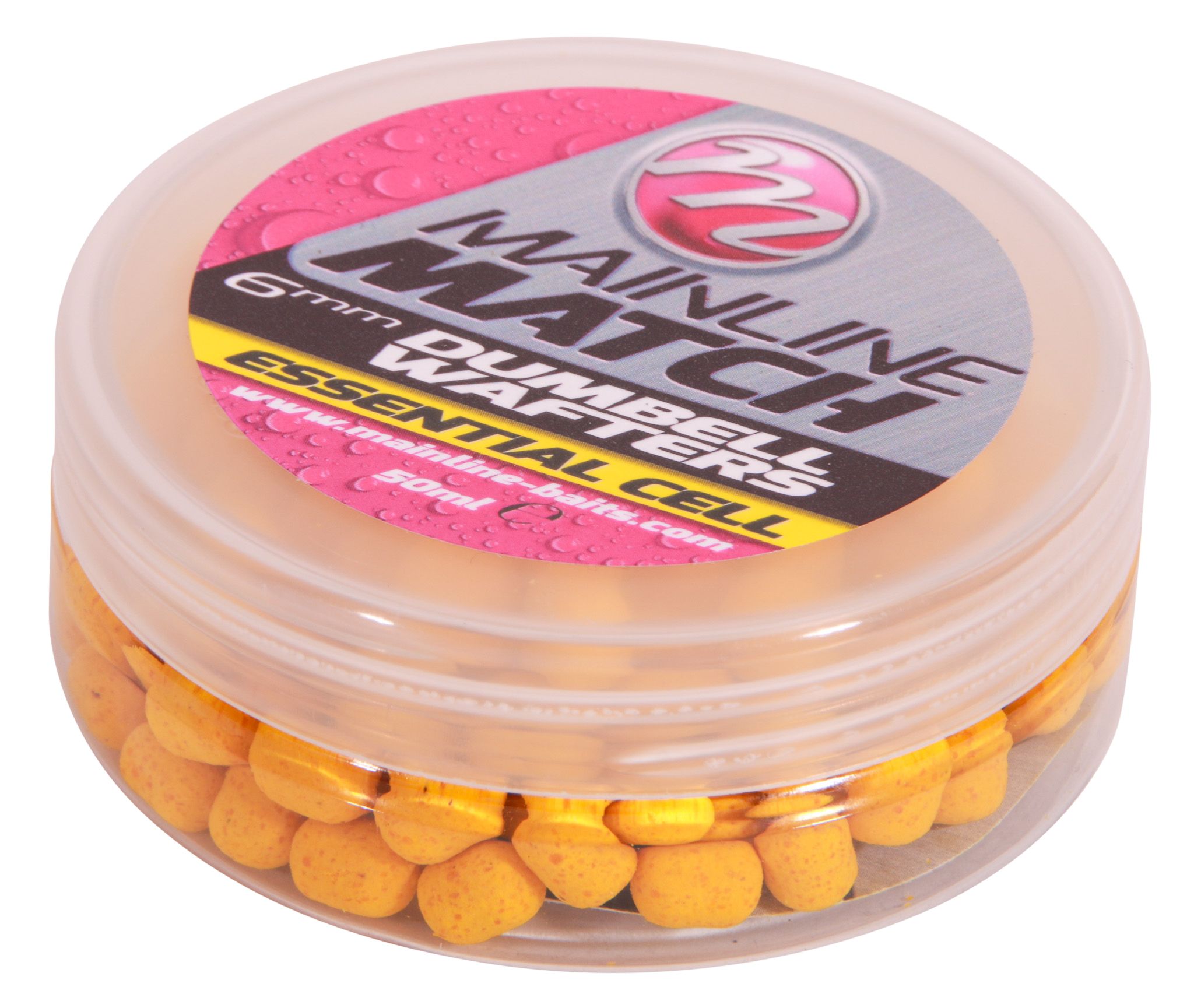 Mainline Match Dumbell Wafters 6mm - Yellow Essential